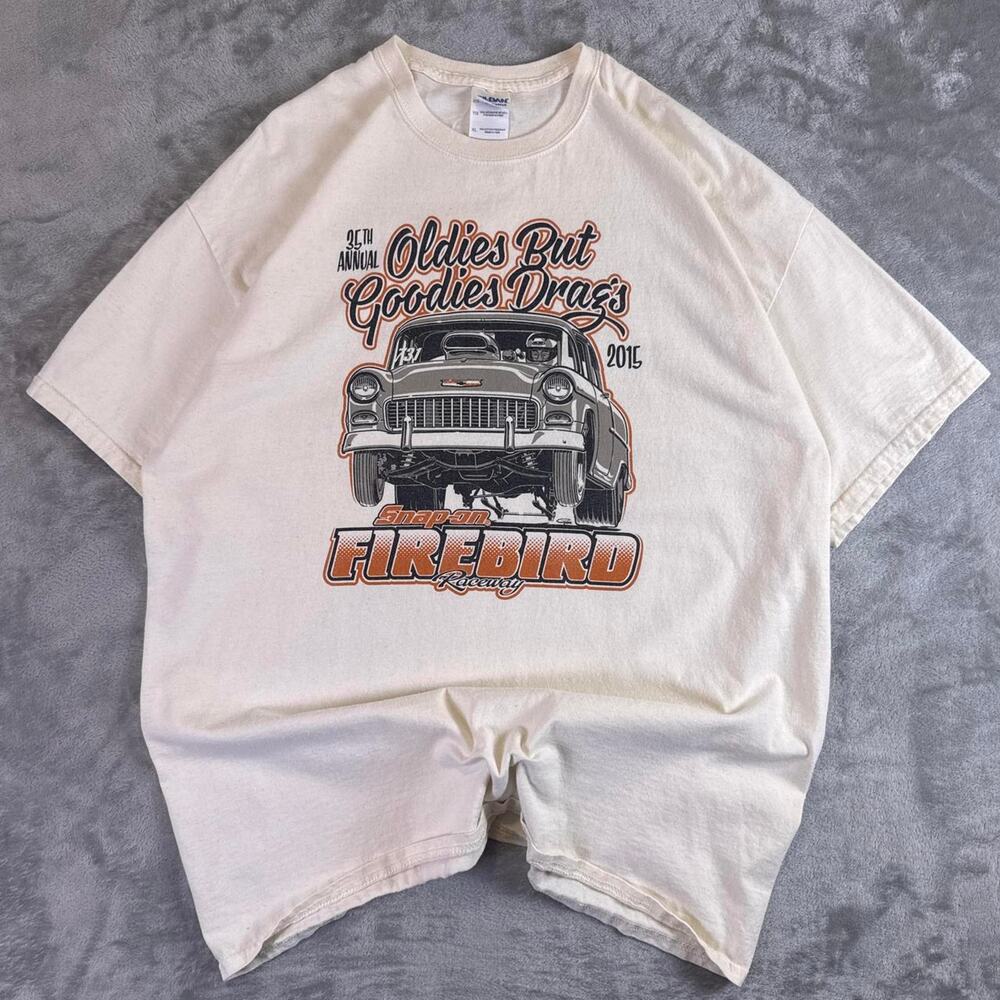 2015 Oldies But Goodies Drag Race Firebird Raceway Graphic T Shirt XL